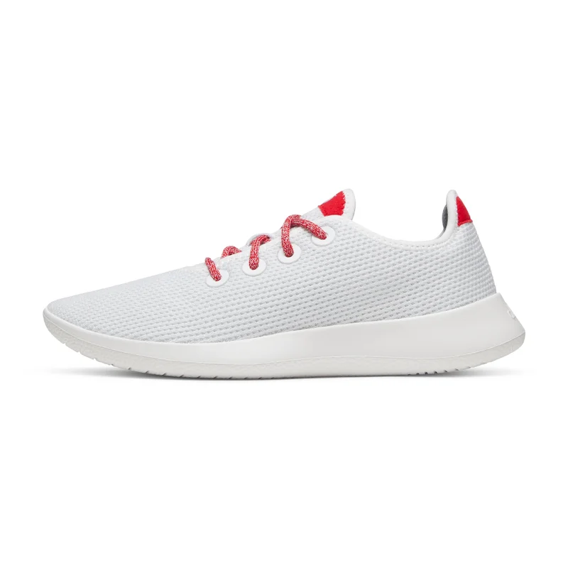 اول بيردز Women's Tree Runner - Blizzard/Bold Red (Blizzard Sole)