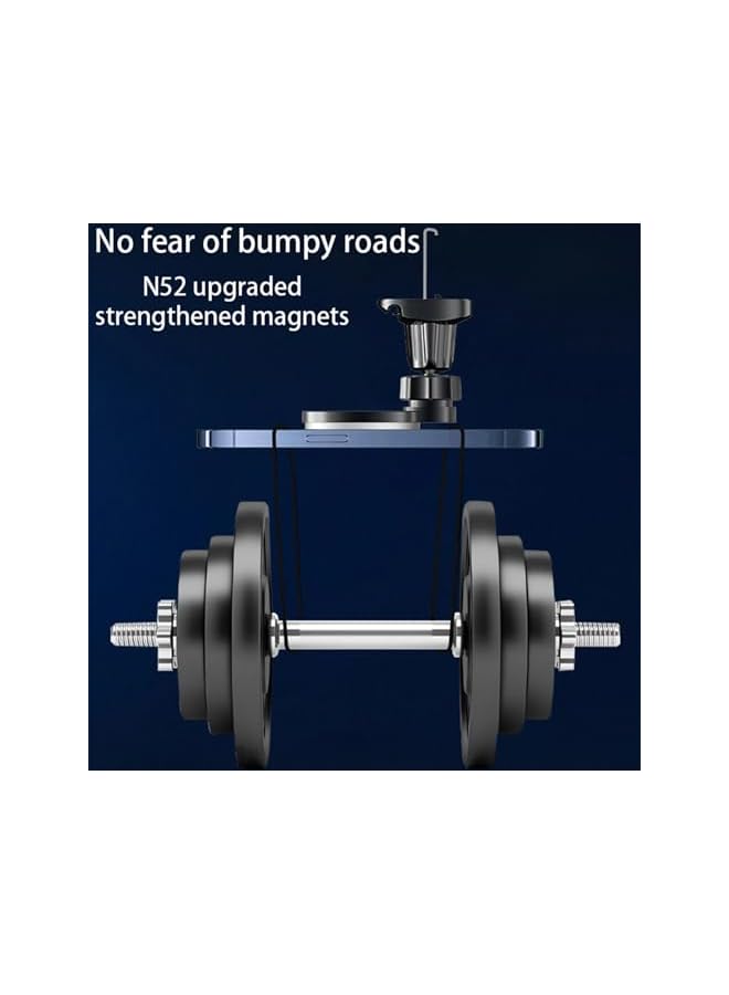 S-TOP Car Phone Mount, Magnetic Air Vent Holder compatible with iPhone 12/13/14/15 Series, 360° Adjustable Universal Phone Stand with Eagle Beak Clamp Design - Image 4