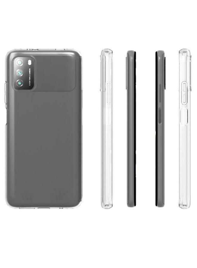Raxoom Protective Case Cover for Xiaomi Poco M3 Clear