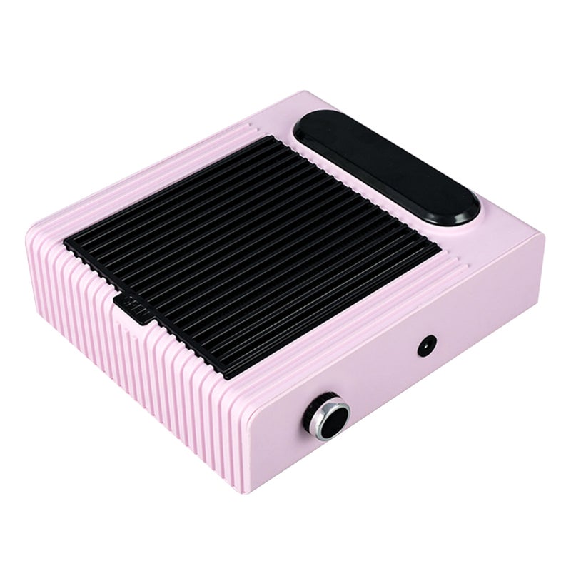 Electric Nail Collector 80W Pink UK Plug - Strong Adsorption Suction Speed Adjustable Nail Collector for Professional Nail Salons Home Manicure Use - Image 1