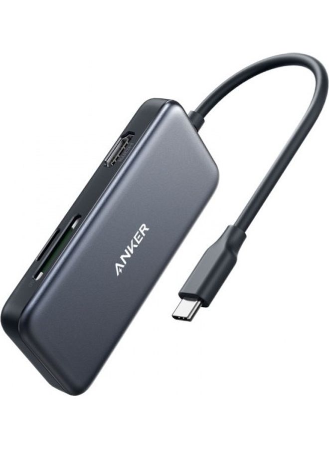 محول وموزع 5 في 1 من النوع USB-C لأجهزة آيباد برو/ماك بوك برو/كروم بوك/أكس بي أس - Image 1