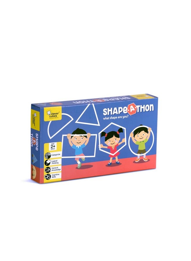 Clever Cubes Shape-A-Thon: Educational Game About All The Different Shapes. Perfect for Kids 2+ Years. Birthday Return Gift.|Multicolor|Pack of 1 - Image 2