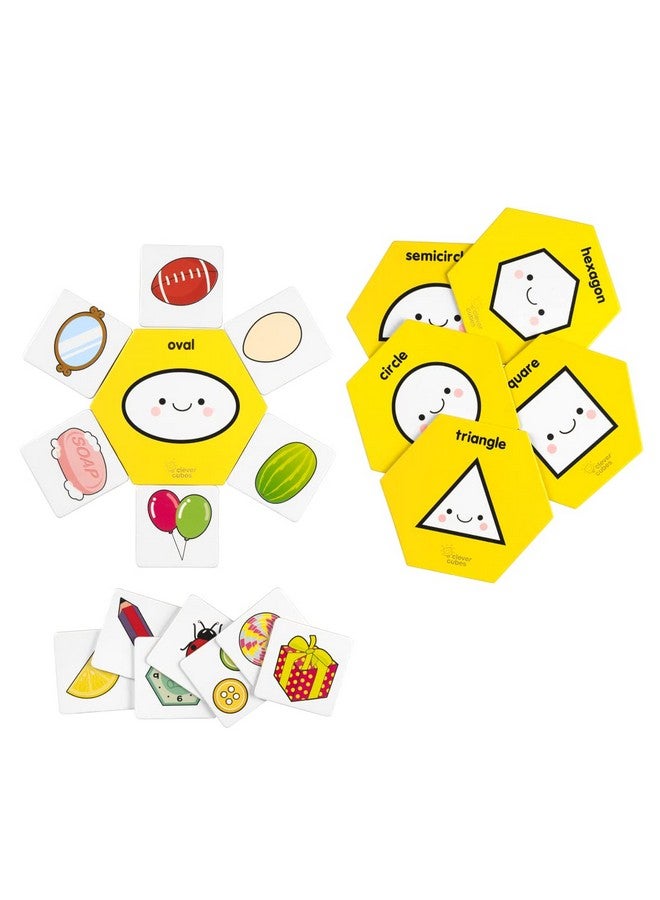 Clever Cubes Shape-A-Thon: Educational Game About All The Different Shapes. Perfect for Kids 2+ Years. Birthday Return Gift.|Multicolor|Pack of 1 - Image 3