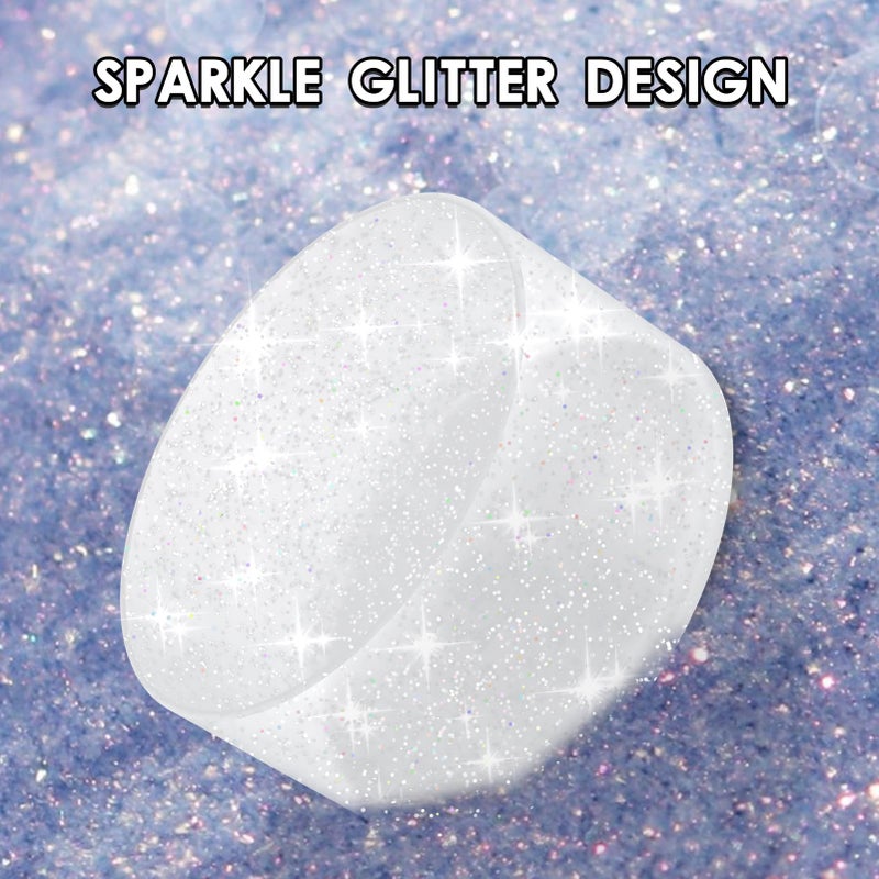 BKBY Protective Glitter Silicone Boot Compatible with Owala 24oz 32oz 40oz, Bling Cup Sleeve Bottom Bumper Cover Compatible with Owala FreeSip, Twist, or Flip Stainless Steel Water Bottles - Image 4