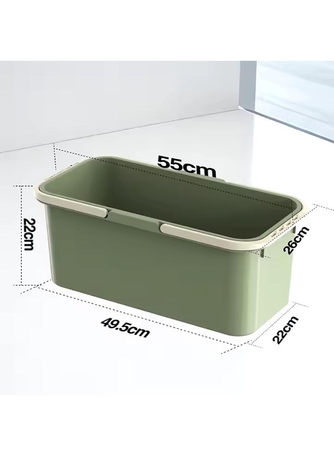 Zalcoon 5.2 Gallon (20L) Large Plastic Water Bucket with Handle for House Cleaning, Laundry Basket, Portable Plastic Basket for Storage Organization, Water Container for Cleaning - Image 2
