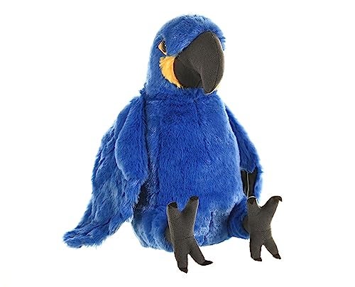 وايلد ريبابليك Wild Republic Hyacinth Macaw Plush محشو بالحيوانات ، هدايا ألعاب أفخم للأطفال Cuddlekins 12 بوصة
