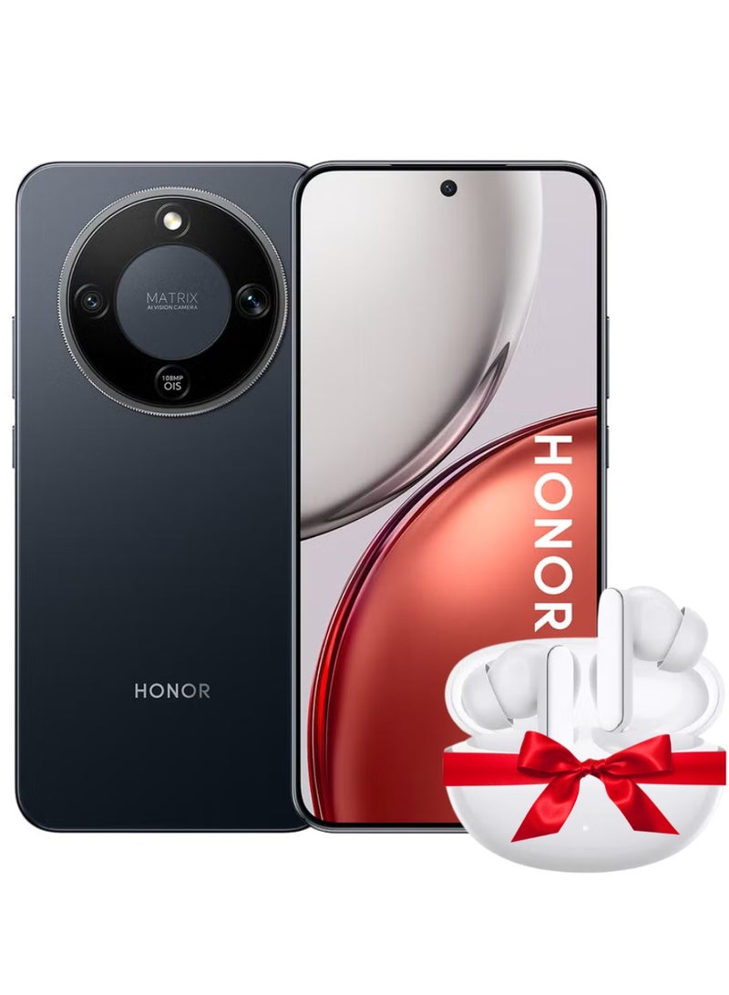 Honor X9d Dual SIM Midnight Black 12GB RAM 256GB 5G - Middle East Version With Free Honor Choice Earbuds X8i - White - Image 1