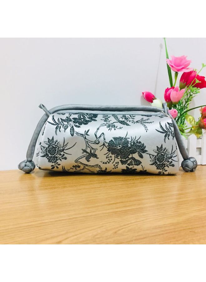 Button Handbag Chinese Style Cheongsam Matching Bag Makeup Storage Bag Evening Bag Classical Style Gift Giving Gifts-Color:Black Dragon - Image 5