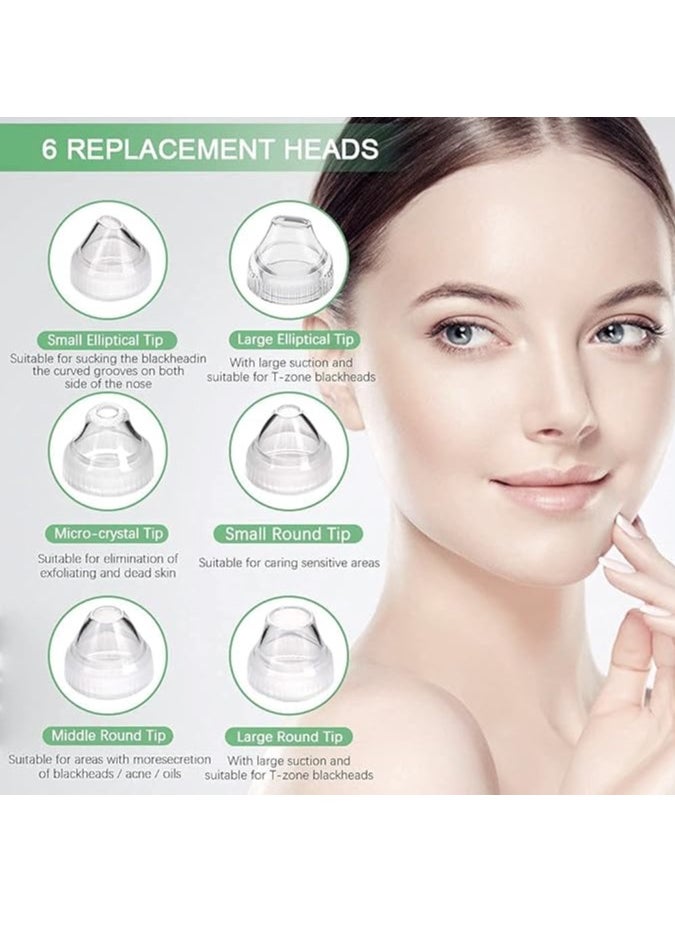 Generic - Blackhead Remover Pore Vacuum, WiFi Visible Facial Pore Cleanser With HD Camera Pimple Acne Comedone Extractor Kit With 6 Suction Heads Electric Blackhead - Image 1