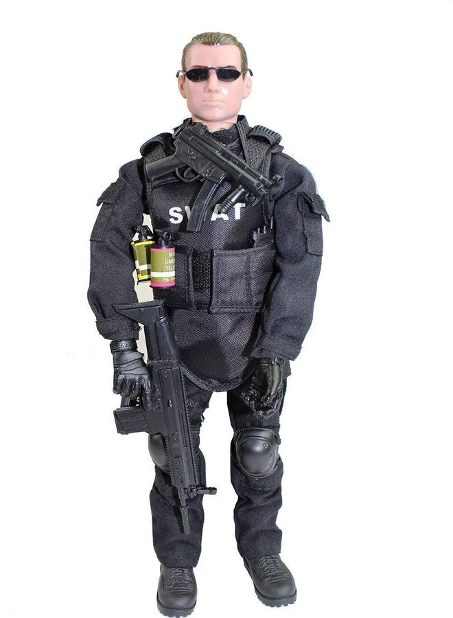 BJPEY 12" Action Figures Toy 1:6 Stand Bendable Soldier Figure Model Toy ( SWAT ) - Image 4