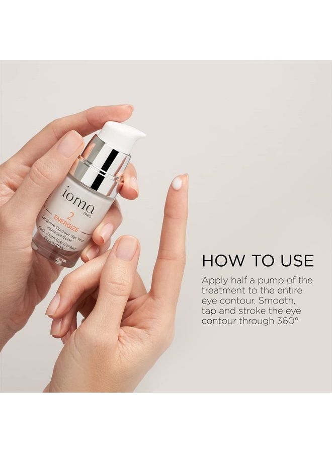 IOMA Ioma Paris - ENERGIZE Flash Youth Eye Contour Care - Eye Concentrate, Brightens Skin Tone and Erases Fine Lines, Eye Cream for Dark Circles & Puffiness, (30 ml)  - Image 4
