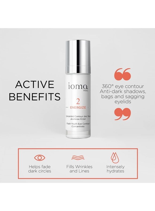 IOMA Ioma Paris - ENERGIZE Flash Youth Eye Contour Care - Eye Concentrate, Brightens Skin Tone and Erases Fine Lines, Eye Cream for Dark Circles & Puffiness, (30 ml)  - Image 3