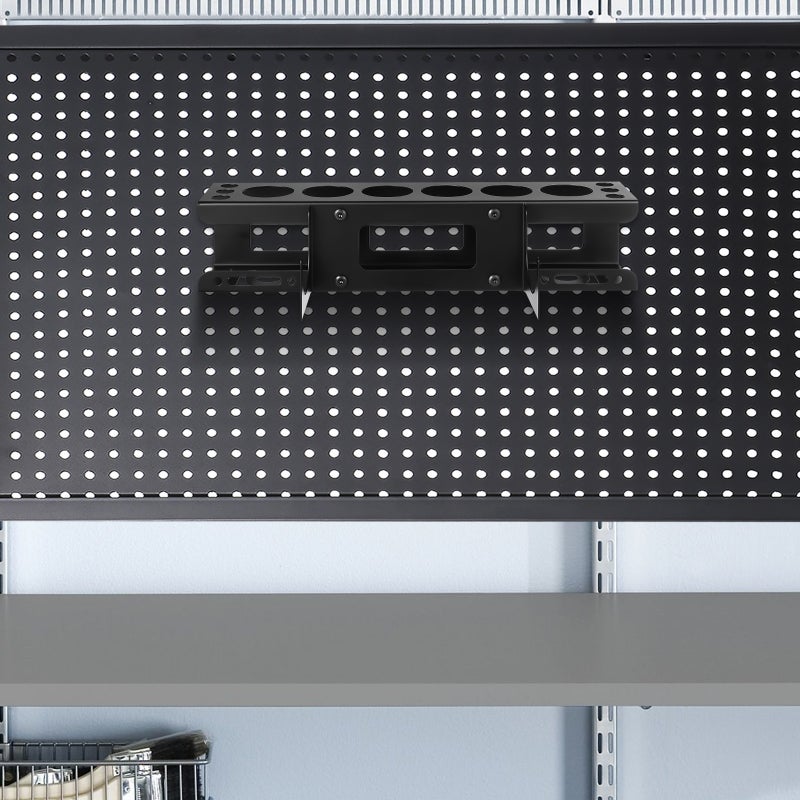 Truck Tool Organizer Wall Rack For Garage Heavy-Duty Wall-Mounted Tool Organizer Rack Black 43.00X9.00X8.50CM Tool Organization 1Pcs - Image 5