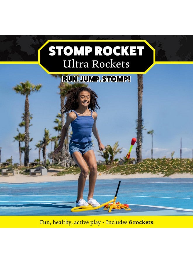Stomp Rocket Stomp Rocket Ultra Rocket Launcher for Kids, 6 Rockets - Fun Backyard & Outdoor Kids Toys Gifts for Boys & Girls - High Flying Toy Foam Blaster Set - Multi-Player Adjustable Launch Stand  - Image 2