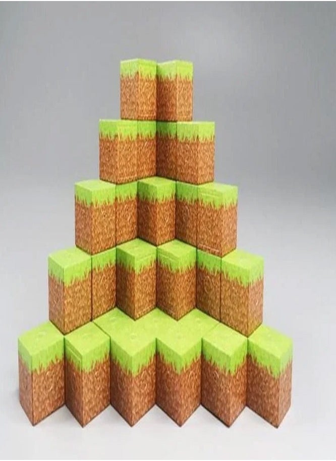 48PCS Mine train Magnetic Blocks, Build Mine Magnet World Set, Magnetic Blocks Building, Magnetic Tiles, Magnetic Construction Cube Toys, Buildable Game Elements Gifts, STEM Montessori Sensory Toys for Toddlers  - Image 2