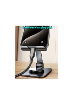 Desert Desktop Mobile Holder with 360 Degree Holder Stand Universal Mobile Holder Portable & Foldable Desert DS-12 - Grey  - Image 4