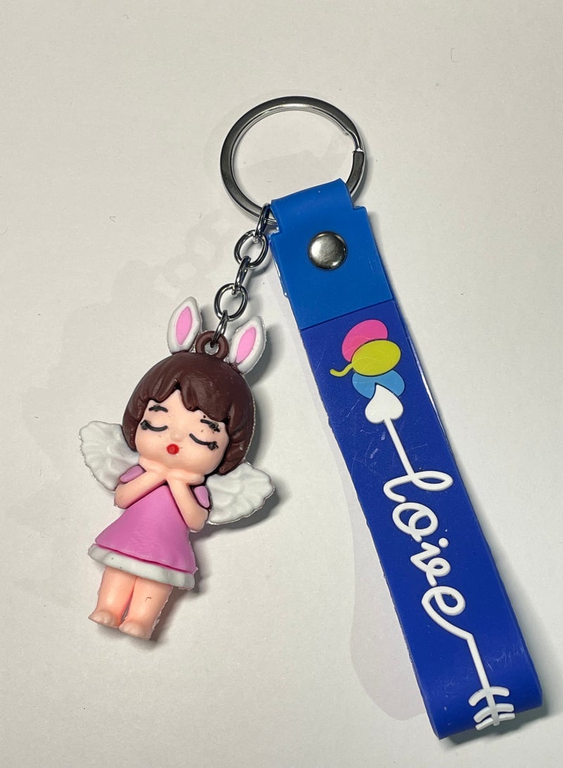 Distinctive Cartoon Keychain distinctive accessory keychain designed with Disney character with ribbon that fits with car keys wallet and bag wonderful and beautiful gift - Image 2