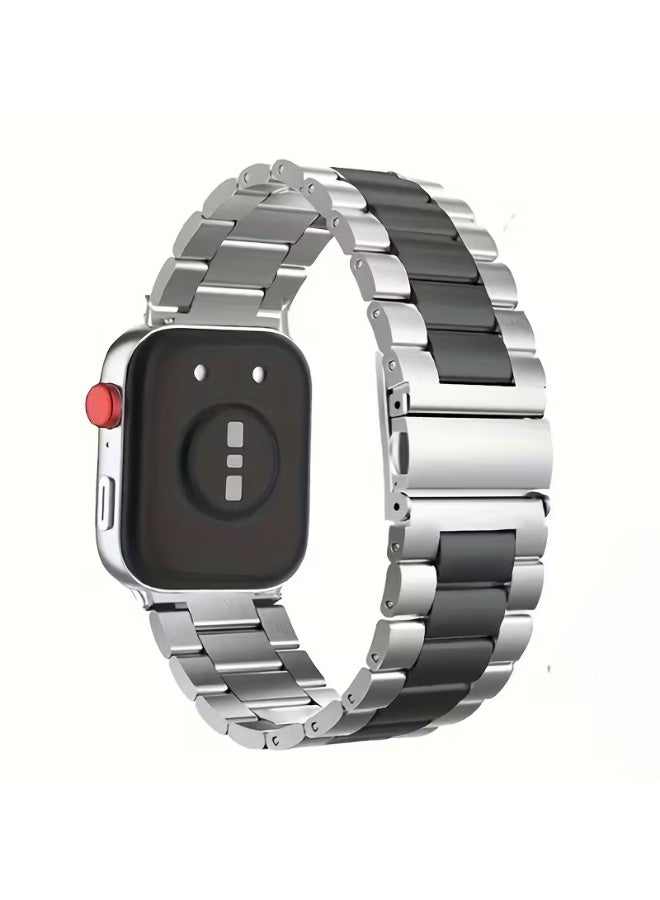 Strap Compatible with Huawei Watch Fit 3\4\4pro Strap, Adjustable Stainless Steel Metal Watch Band Classic Business Style Strapfor Huawei Watch Fit 3\4\4pro Replacement Band Women Men - Image 1