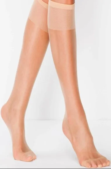 Müjde 20 Denier Thin Below Knee 6-Piece Combination Trousers Socks 2 Skin 2 Sahra 2 Black