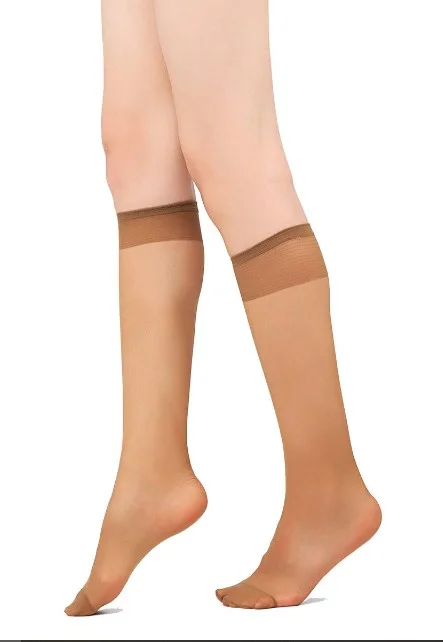 Müjde 20 Denier Thin Below Knee 6-Piece Combination Trousers Socks 2 Skin 2 Sahra 2 Black