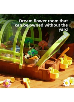 ماركة غير محددة Koya Duck Planting Bar غرفة أشعة الشمس بيت الزهور الأطفال زراعة بوعاء النبات العلوم تجربة صغيرة دعوى اليدوية DIY اللعب-اللون: حديقة صغيرة Cp151-1  - Image 4