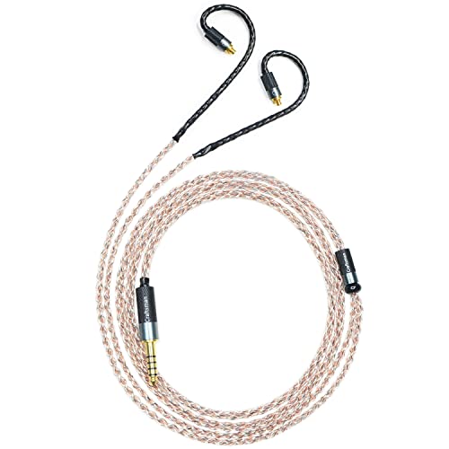 GUCraftsman 5N OFC Copper+Graphene Mixed Braid Earphone Replacement Cables for Sennheiser IE200 IE300 IE600 IE900 (3.5mm Plug) - Image 1