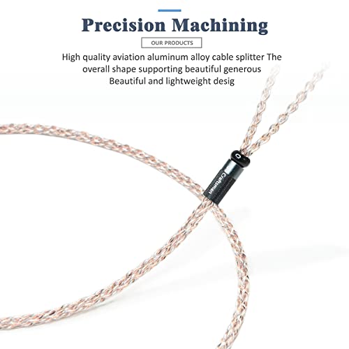 GUCraftsman 5N OFC Copper+Graphene Mixed Braid Earphone Replacement Cables for Sennheiser IE200 IE300 IE600 IE900 (3.5mm Plug) - Image 3