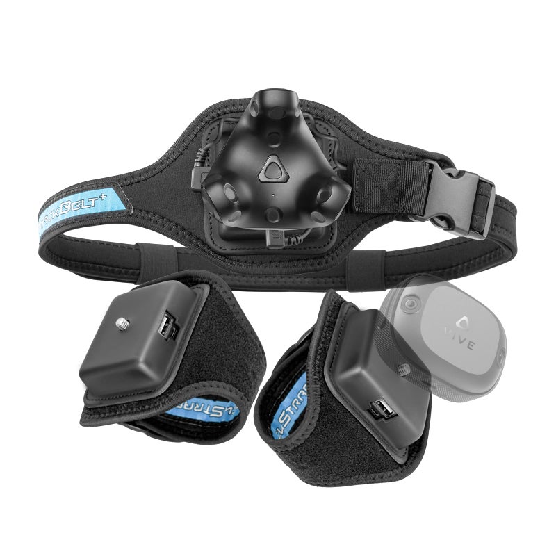 Rebuff Reality Trackstrap Plus for Vive Ultimate Tracker, Vive Tracker, Tundra Tracker, 20+ Hrs Playtime, Full Body Tracking in VR Chat & Dance Dash, Trackers Sold Separately - Image 1