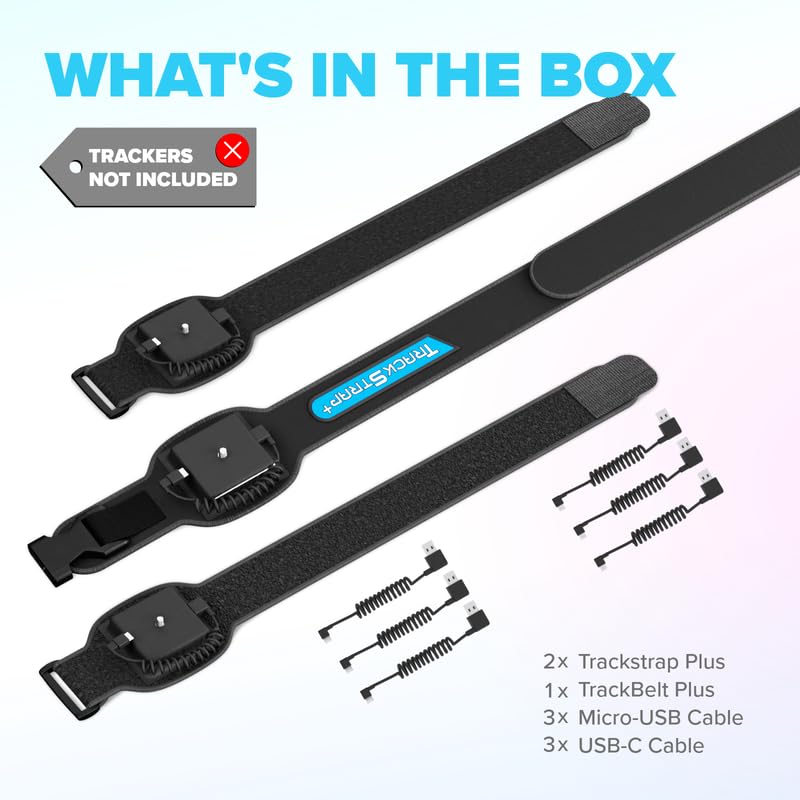 Rebuff Reality Trackstrap Plus for Vive Ultimate Tracker, Vive Tracker, Tundra Tracker, 20+ Hrs Playtime, Full Body Tracking in VR Chat & Dance Dash, Trackers Sold Separately - Image 5
