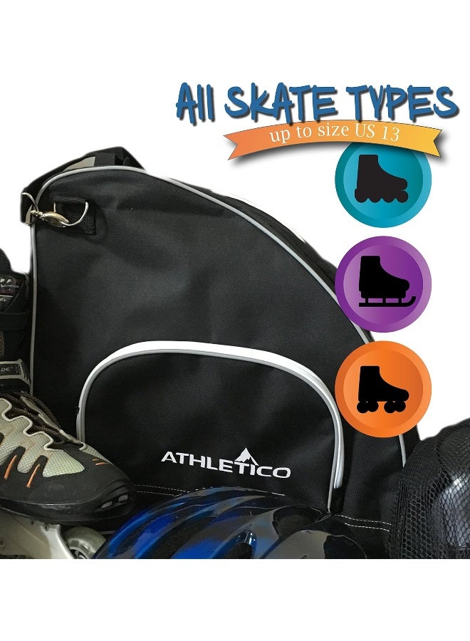 Athletico Athletico Ice & Inline Skate Bag - Premium Bag to Carry Ice Skates, Roller Skates, Inline Skates for Both Kids and Adults  - Image 1