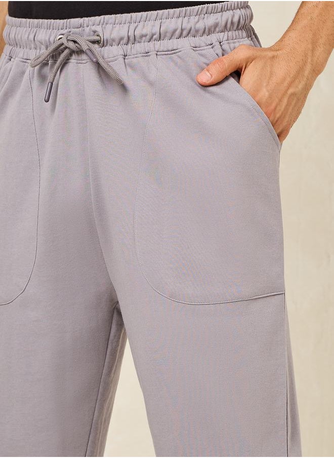Styli - Oversized Terry Jogger with Panel Pocket & Elasticated Cuff - Image 1