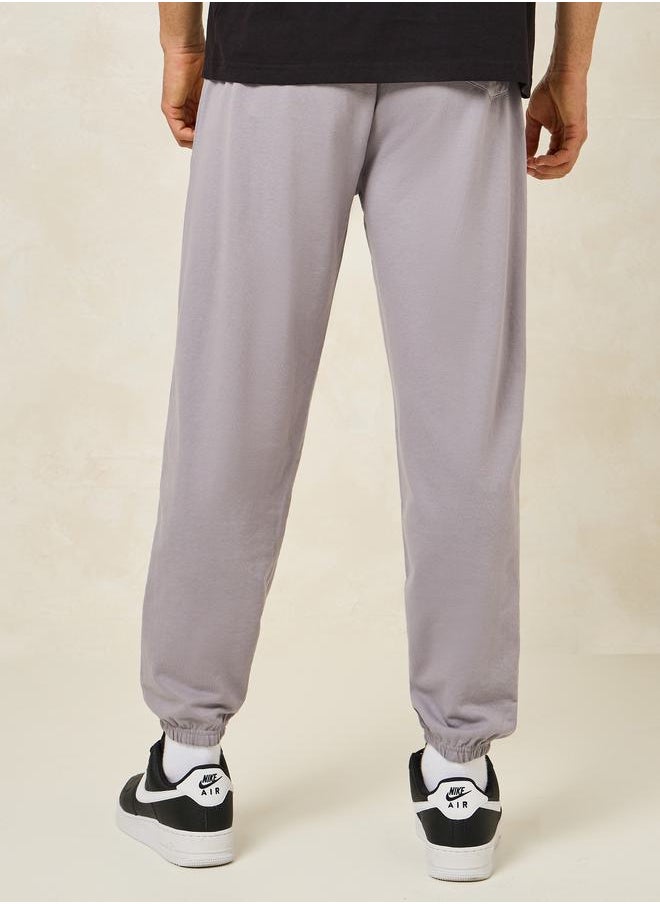 Styli - Oversized Terry Jogger with Panel Pocket & Elasticated Cuff - Image 1
