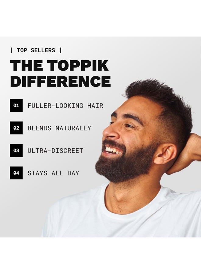 Toppik Hair Building Fibers, Dark Brown, 12g Fill In Fine or Thinning Hair, Instantly Thicker, Fuller Looking, 9 Shades for Men & Women, Keratin Protein Formula - Image 4
