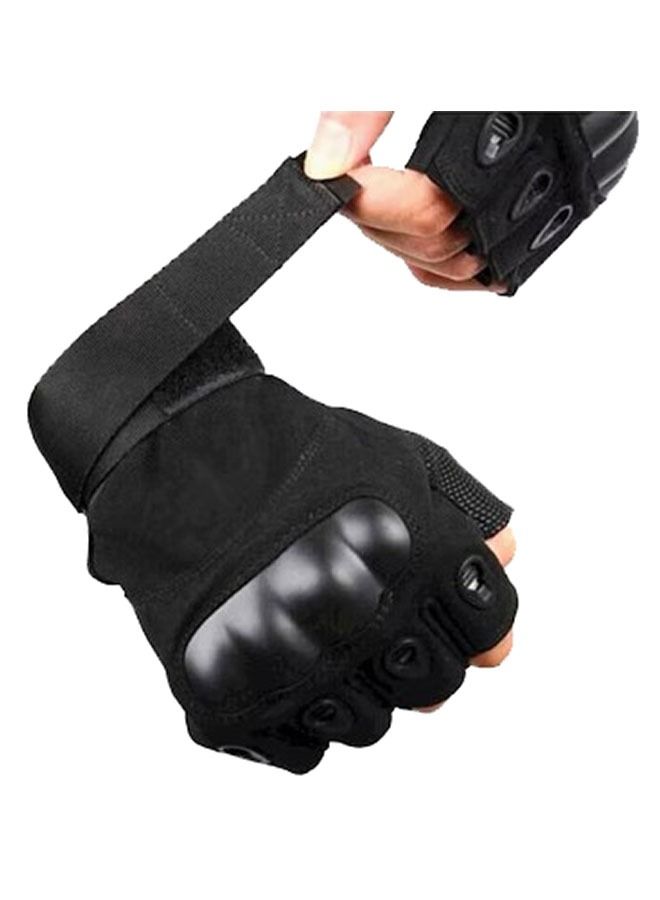 ZCM-HAPPY Half Finger Motorcycle Gloves Non-slip Wear-resistant Riding Fitness Sports Missing Finger Gloves - Image 4