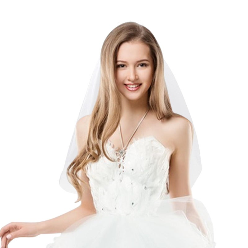 Waliah Bride To Be Embroidered Veil, Bride Veil for Bachelorette Party White Veils Headband for Brides Bachelorette Party Favors Accessories for Bridal Showers, Engagement Parties, Wedding - Image 4