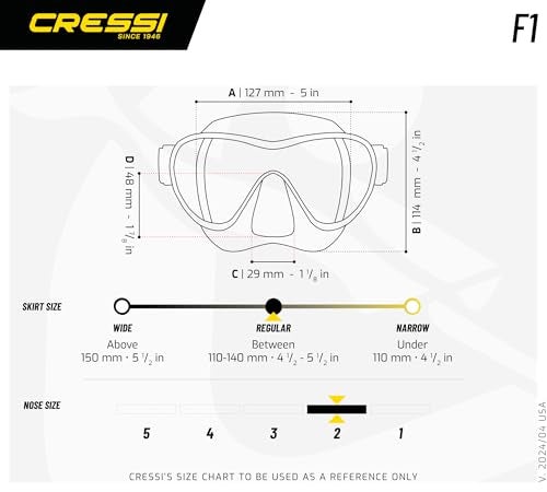 Cressi F1 Frameless Masks, Pink - Image 5