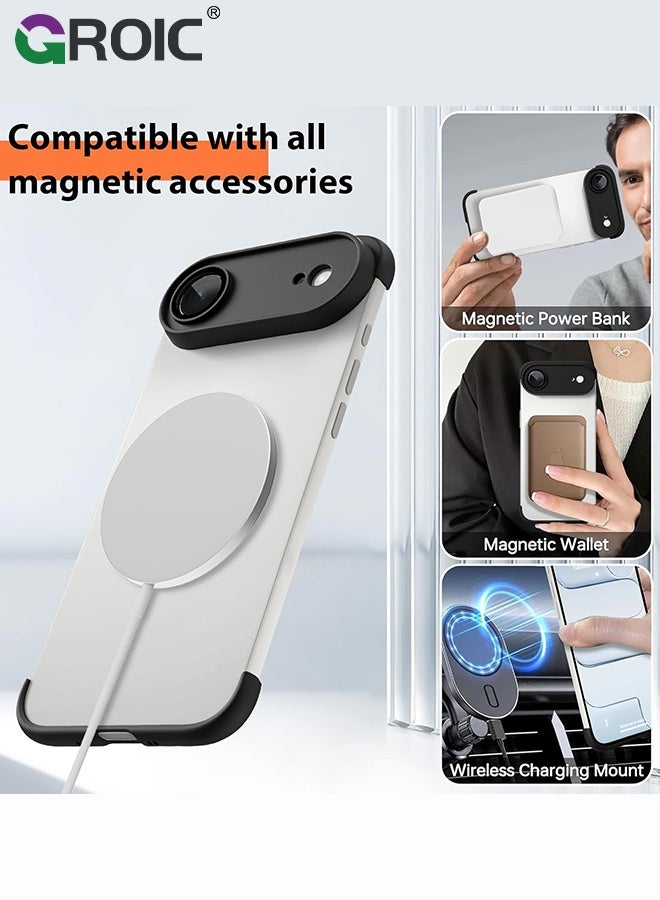 GROIC iPhone 17 Air Case Borderless Design Camera Lens Protection iPhone 17 Air Phone Shell,TPU Four Corner Fall Protection Shockproof iPhone 17 Air Case, Shockproof Bumper Cover for iPhone 17 Air 6.5 inch - Image 3