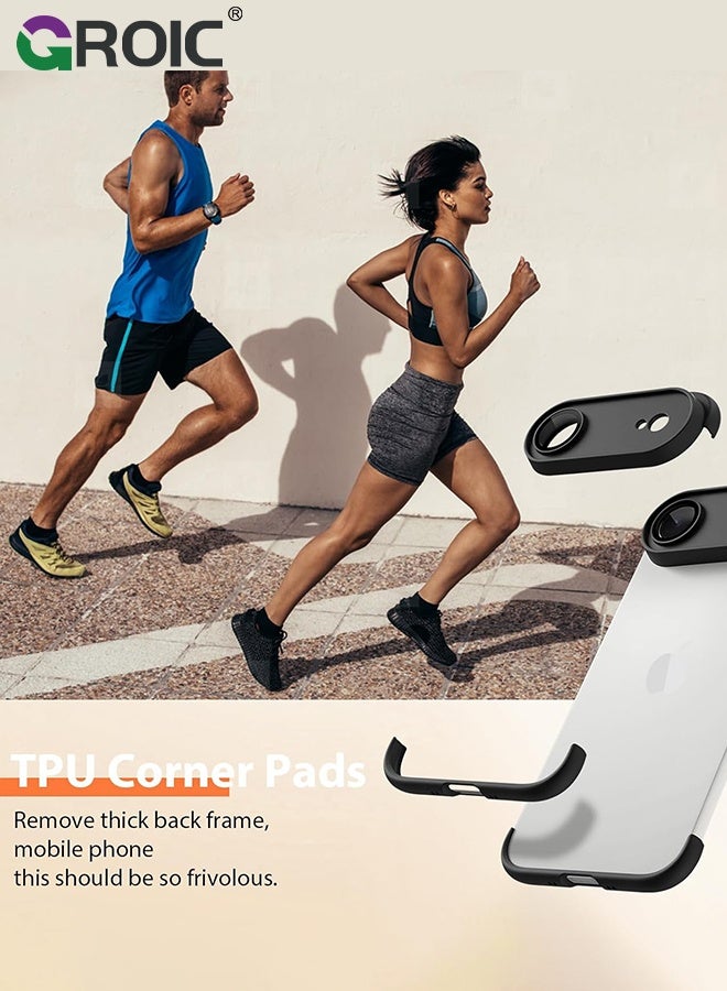 GROIC iPhone 17 Air Case Borderless Design Camera Lens Protection iPhone 17 Air Phone Shell,TPU Four Corner Fall Protection Shockproof iPhone 17 Air Case, Shockproof Bumper Cover for iPhone 17 Air 6.5 inch - Image 2