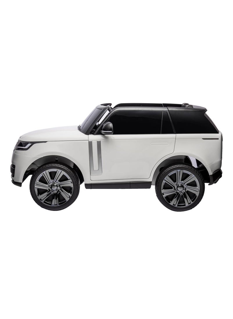 Lovely Baby Lovely Baby Power Riding SUV Car LB 998EL for Kids - Electric Ride On - Battery Operated Car - High Grip EVA Wheels - Leather Seats with Suspension Tires - Toddler Car - Music Play MP3-USB - White  - Image 4