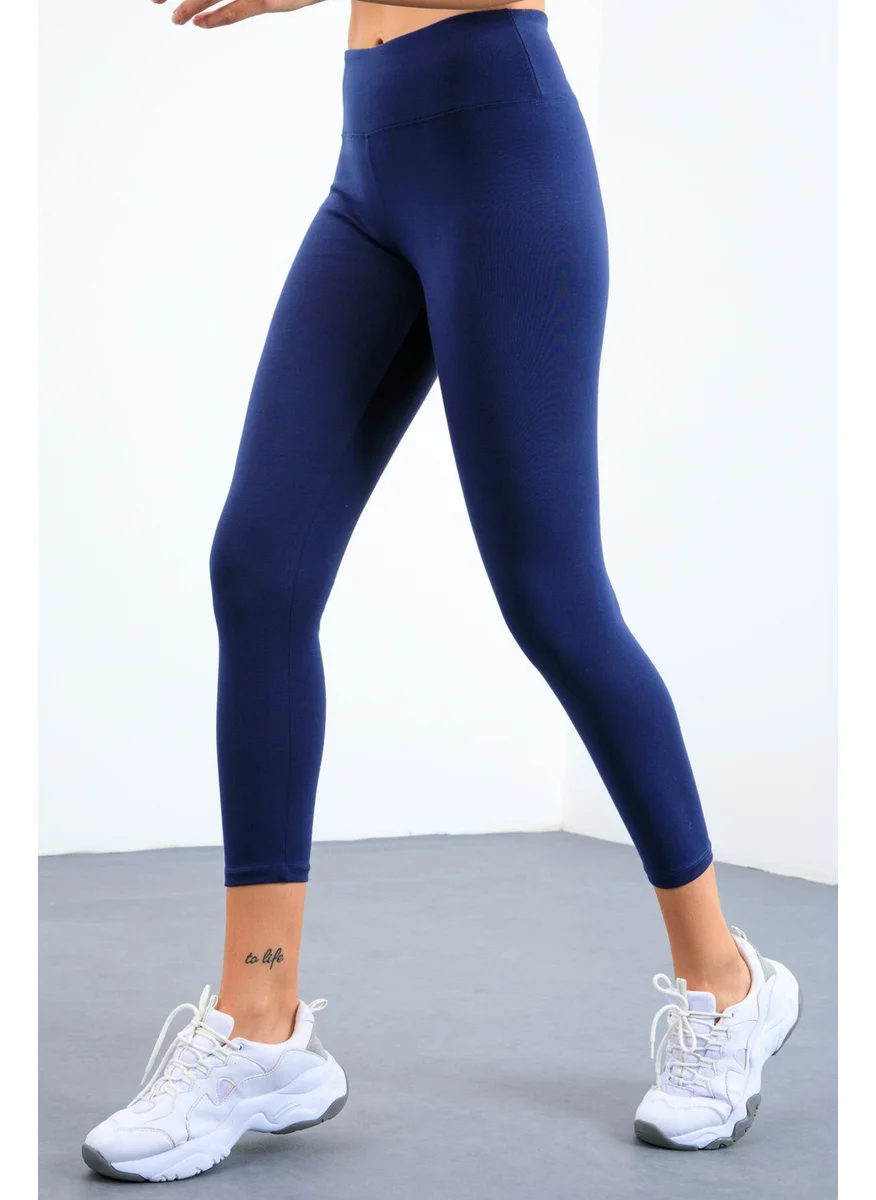 Tommy Life High Waist Classic Slimming Indigo Thermal Women's Leggings