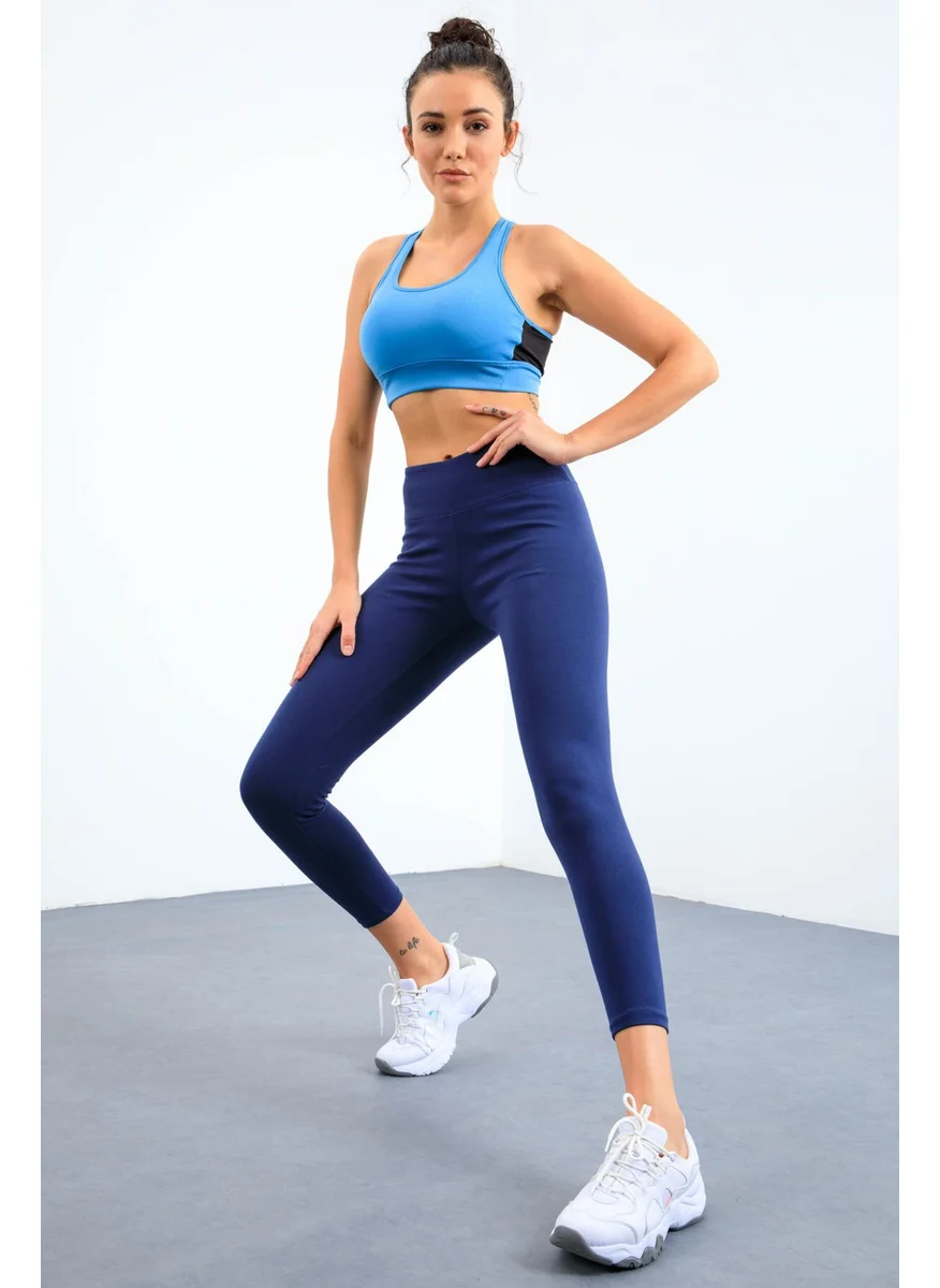 Tommy Life High Waist Classic Slimming Indigo Thermal Women's Leggings