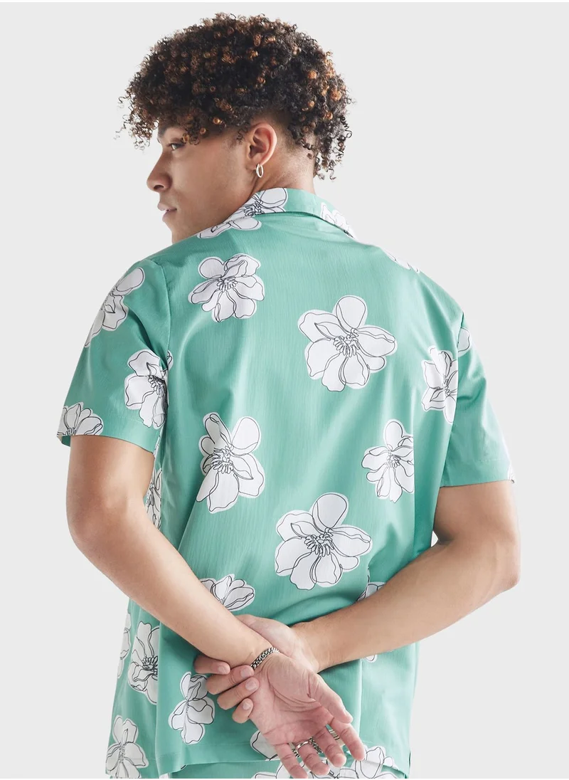 FAV Floral Print Relaxed Fit Shirt