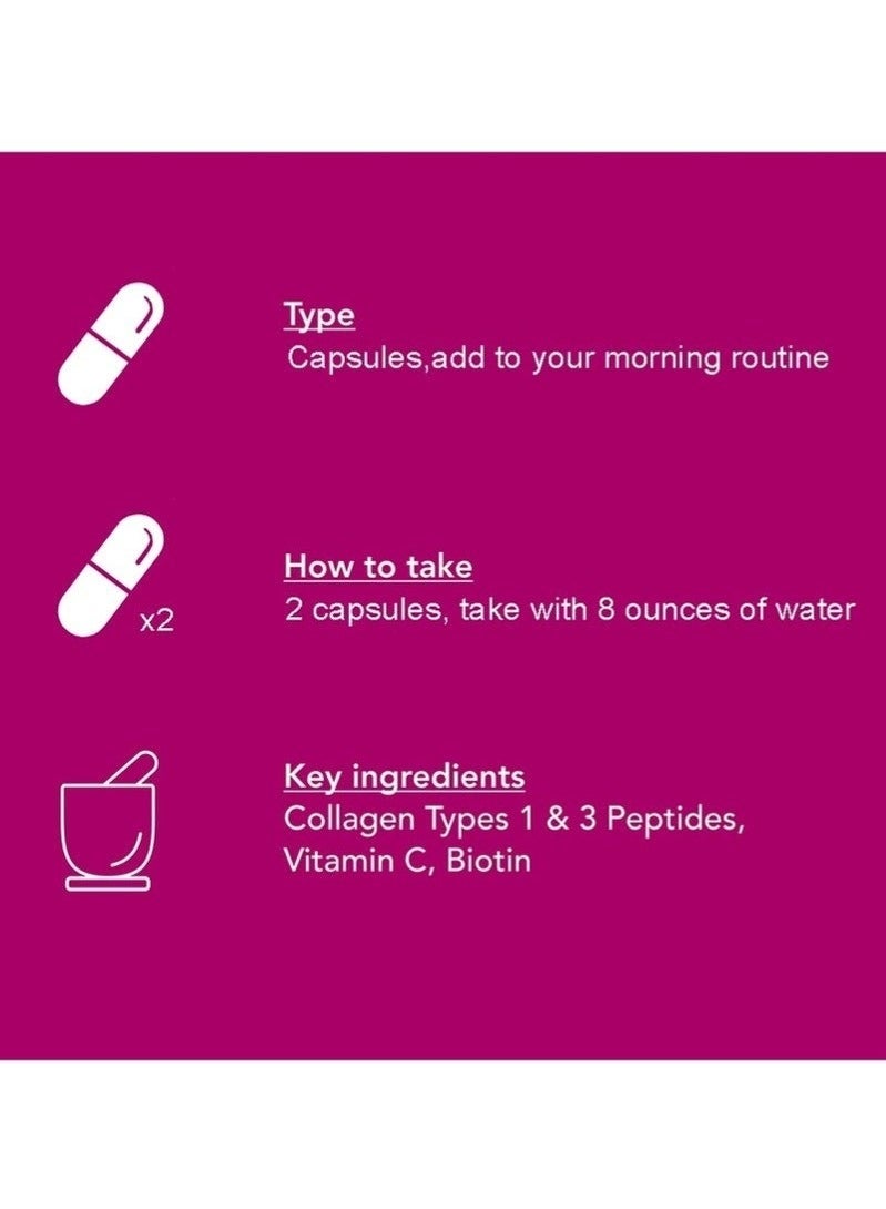 Lifecell 2PCS Super Collagen Peptides + Vitamin C & Biotin, Promotes Healthy Hair, Beautiful Skin, and Nail Support, Dietary Supplement - Image 3