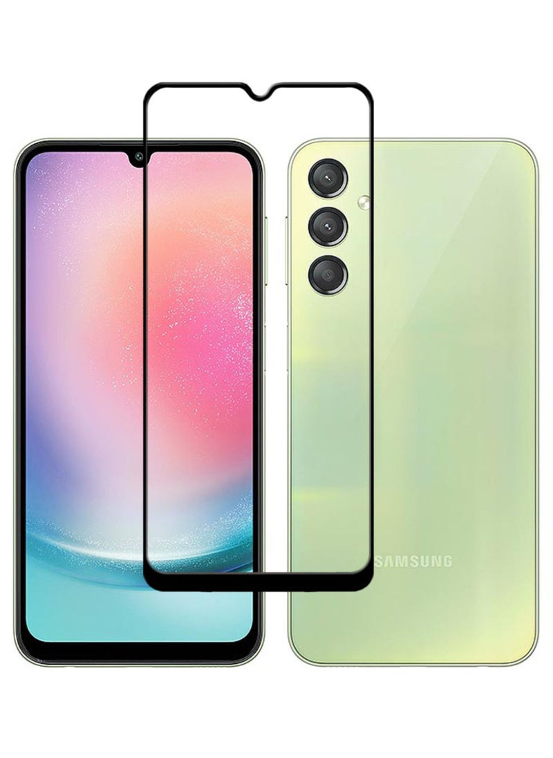 ACLIX Antistatic ESD Dustproof Premium Quality High Definition Tempered Glass Screen Protector Designed For Samsung Galaxy A24 4G - Image 1