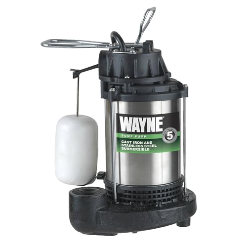 WAYNE - 1 HP Submersible Cast Iron and Stainless Steel Sump Pump with Integrated Vertical Float Switch - 6,100 Gallons Per Hour - Heavy Duty Basement Sump Pump - Image 5