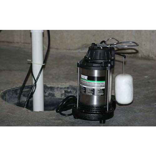 WAYNE - 1 HP Submersible Cast Iron and Stainless Steel Sump Pump with Integrated Vertical Float Switch - 6,100 Gallons Per Hour - Heavy Duty Basement Sump Pump - Image 4