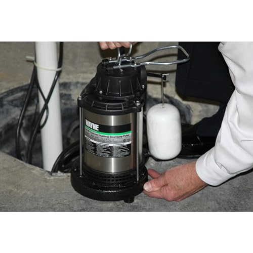 WAYNE - 1 HP Submersible Cast Iron and Stainless Steel Sump Pump with Integrated Vertical Float Switch - 6,100 Gallons Per Hour - Heavy Duty Basement Sump Pump - Image 3