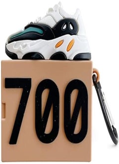 Next store Compatible with AirPods Pro 2 Case Cover with Keychain, Full Protective Silicone Skin Accessories for Women Men 2019 AirPods Pro 2 - by Next store (Shoe/White" Black)