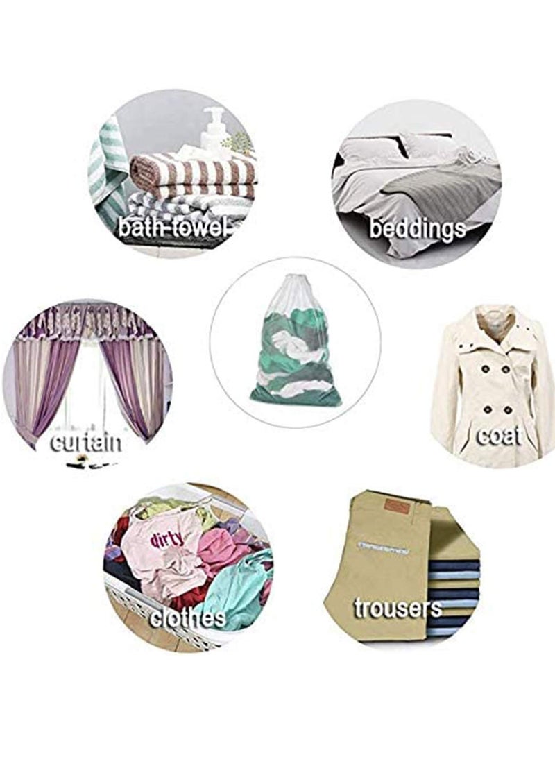 Mesh Laundry Bag aundry for Washing Machine Drawstring Bag Delicate Clothes Travel Delicates Hosiery Underwear Bra Lingerie Baby Cloths Toy Storage 3pack - Image 2