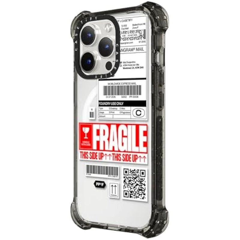 Casetify Bounce iPhone 15 Pro Case 【6X Military Grade Drop Tested / 21.3ft Drop Protection/Compatible with Magsafe】 - Stickers Prints - PP-0008 - Clear Black - Image 5